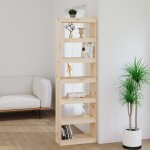 Bibliothque - vidaxl - 60x30x1995 cm - bois de pin massif - 6 tagres - contemporain