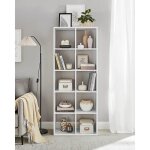 Vasagle bibliothque tagre de rangement 10 compartiments meuble cube sparateur de pice style scandinave ...