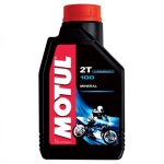 Bidon 1l huile mlange 2 temps motul minral 100 pour mobylette moto cyclomoteur