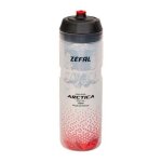 Bidon isotherme - zefal - arctica 75 - argent / rouge - 750ml - isotherme 2h30