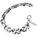 Bijou bracelet - police - raven - acier argent - 180mm - homme