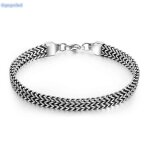 Bijoux bracelet hommes - bracelet all - match simple tendance en acier inoxydable � personnalit� r�tro ...