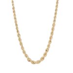 Les bijoux demma - collier en maille corde chute - or 9ct