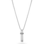 Bijoux - police - chane en mtal pour homme - argent / noir - adulte - 32020917