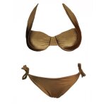 Bikini � armatures - marque - maillot de bain femme 2 pi�ces - bronze - marron - look galbant chic