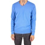 Bill tornade pull col v uni milano bleu azur homme