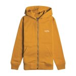 Sweat zipp� - billabong - f2fl15 552 amber - moutarde - capuche - 55% coton 45% polyester