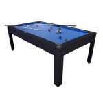 Billard am�ricain harmony 6ft - 2065 x 1165 x 80 cm avec accessoires - tapis bleu