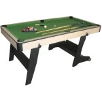 Billard pliable mdf devessport - manhattan - marron - adulte - 182 x 96 x 78 cm Billard pliable mdf devessport - manhattan - marron - adulte - 182 x 96 x 78 cm