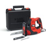 Black + decker scie  main scorpion filaire 500 w rs890k - qs livre en coffret avec 3 lames
