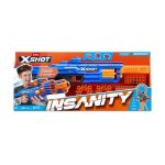 Blaster � tir rapide - zuru - xshot insanity berzerko - blaster � canon rotatif avec 8 fl�chettes et ...