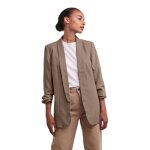 Blazer long femme manches 3 / 4 pieces boss ? couleur fossil / beige ? taille m