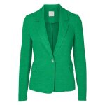 Vero moda blazer cintr� femme vert - manches longues col crant� fermeture boutons