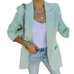 Blazer courte tunique classique femme veste daffaires élégante blazers manche 3 - 4 slim bureau blazer ... Blazer courte tunique classique femme veste daffaires élégante blazers manche 3 - 4 slim bureau blazer ...