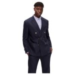 Blazer double boutonnage pour homme selected homme - mélange de laine - bleu - taille 46 Blazer double boutonnage pour homme selected homme - mélange de laine - bleu - taille 46