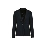 Blazer femme kariban premium - noir - coupe ajuste - matires de qualit - ensemble tailleur