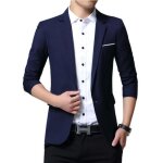 Blazer homme slim fit veste de costume hommeveste de smoking homme simple poitrine bouton pour mariage ... Blazer homme slim fit veste de costume hommeveste de smoking homme simple poitrine bouton pour mariage ...