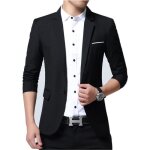 Blazer hommeslim fit veste de costume hommeveste de smoking homme simple poitrine bouton pour mariage ...