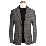 Blazer homme veste de costume  carreaux soire party vtement masculin lgant palais professionnel ...