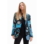 Blazer jacquard patchwork femme desigual