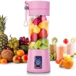 Blender mini de fruits �lectrique portable usb rechargeable smoothies 380ml six lames bouteille pour ...