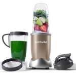 Blender personnel - nutribullet pro 900 - nb907cp - 900w - 2 tasses + 2 couvercles + anneau - dor�