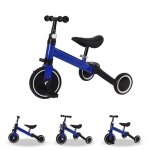 Bleu tricycle denfant � 3 modes willonin� b�b� v�lo �quilibre � p�dale pliable draisienne � 3 roues avec ...