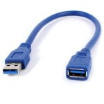 C�ble usb 3. 0 - sodial - m�le � femelle - 30cm - couleur bleu - extension de connexion