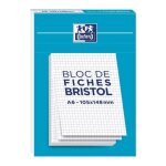 Bloc de 30 fiches bristol non perforées a6 q5 / 5 blanc Bloc de 30 fiches bristol non perforées a6 q5 / 5 blanc