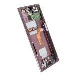 �cran lcd - samsung - galaxy s22 ultra - vitre tactile originale - couleur bordeaux - installation facile ...