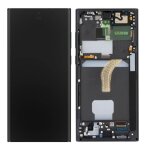 �cran lcd - samsung - galaxy s22 ultra - vitre tactile originale - couleur noir - installation facile ...