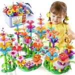 Blocs de construction de fleurs pour enfants 138 pices jouets de construction jardin fleurs jouets de ...