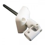 Sortie de caisson entree femelle �12 sortie 6p7 lg125 embase plastique blanche