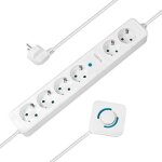 Bloc multiprise - logilink - lps271 - 6 prises - interrupteur - 15 m - blanc