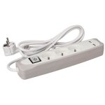 Bloc multiprise - perel - 3 prises - 2 ports usb - 3500w - interrupteur marche / arr�t