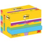 Bloc - note adh�sif - post - it - super sticky notes - 476 x 476 mm - 90 feuilles - 6 couleurs vari�es ...