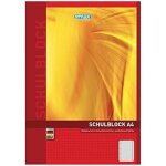 Bloc - notes - landre - a4 - 50 feuilles - grands carreaux - blanc