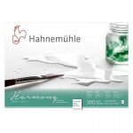 Bloc papier aquarelle - hahnem�hle - harmony - 300g / m2 - 12 feuilles - grain satin� - a4