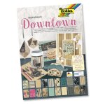 Bloc de papier � motifs downtown 20 feuilles 24 x 34 cm