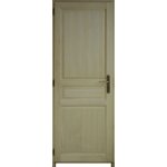 Bloc porte paulownia plein traverse droit h204 x l63 cm c�te tableau p. droit