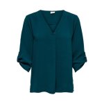 Blouse 3 / 4 femme - jdy - divya - couleur violet - coupe loose - col v