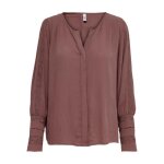 Blouse femme - only - onlalma lace - manches longues - rose brown