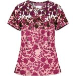 Blouse de infirmire travail  manches courtes femme tunique de travail avec poches imprim animal infirmire ...