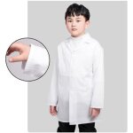 Blouse de laboratoire enfant - huixi - blanche - coton - chimie - manche longue - poche