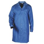 Blouse de travail - sacla - 100% coton - bleu bugatti - taille l