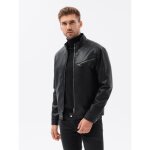 Blouson d?automne zippé - ombre - pour homme - noir Blouson d?automne zippé - ombre - pour homme - noir
