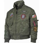 Blouson aviateur bombers cwu45 top gun vert enfant avec port cl remove before flight