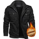 Blouson bomber - field - veste dhiver décontractée pour homme épaissir multi - poches - noir Blouson bomber - field - veste dhiver décontractée pour homme épaissir multi - poches - noir