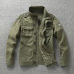 Blouson camouflage - militaire cargo homme insfity - coton haute qualit� - col montant et multi - poches ...