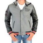 Blouson  capuche redskins pour garon - gris / noir